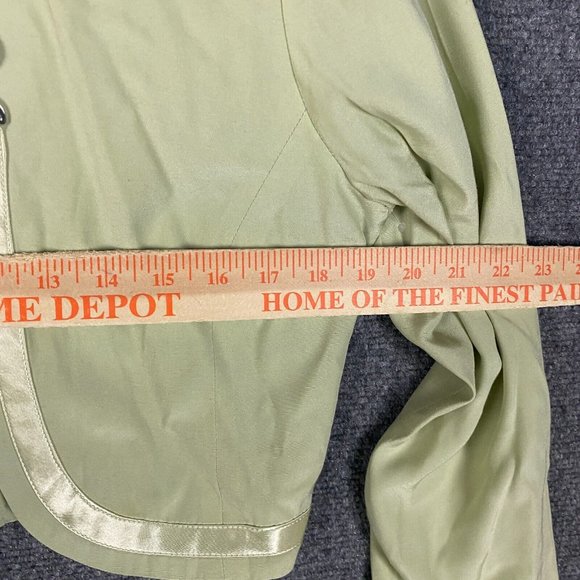 Lori Weidner Evenings Jacket Size 8 Women's Green Rayon Blend Made In Canada - Picture 4 of 8